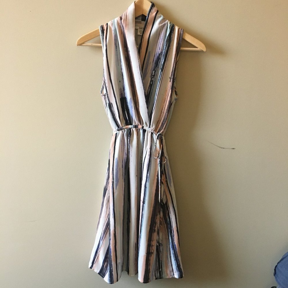 Bar III Watercolor Wrap Dress